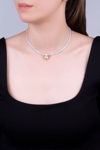 Pofuduk Ayıcık 18 Ayar Sarı Altın Kaplama Gümüş Charm