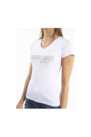 ROBERTO CAVALLI  Kadın T'shirt RRC5264L Beyaz