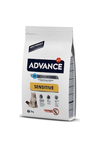 Advance Sensitive Somonlu Yetişkin Kedi Maması 3 KG