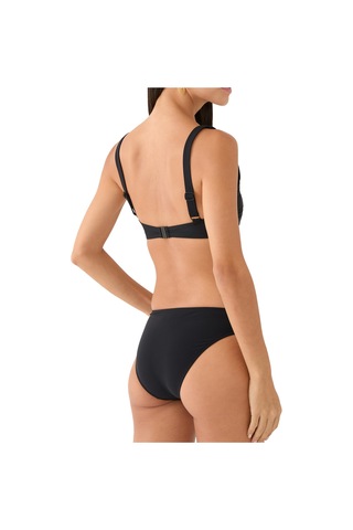 Bondi Born Şık Kare Yaka Bikini Üstü Siyah