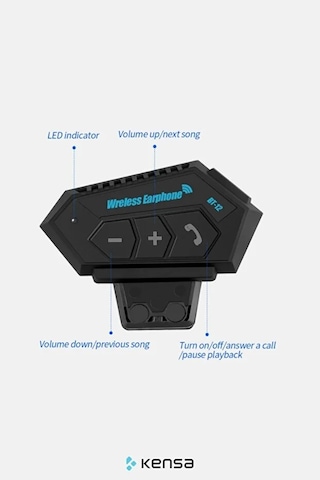 Motosiklet Bluetooth Intercom Su Geçirmez Stereo Dinleme Ve Konuşma Özellikli Kask İçi Kulaklık