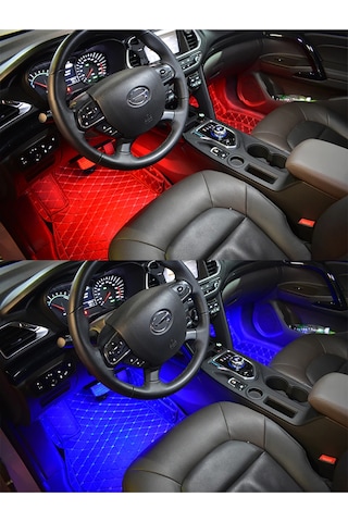 Renault Megane 2 Sese Duyarlı Ayak Altı Led Aydınlatma Kumandalı Rgb