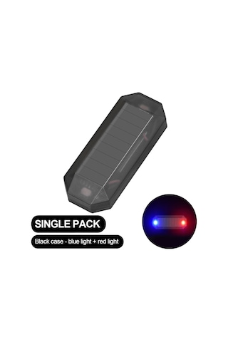 2pcs Mini Güneş Enerjisi Araba Uyarı Işığı Led El Feneri Araba Çok Renkli