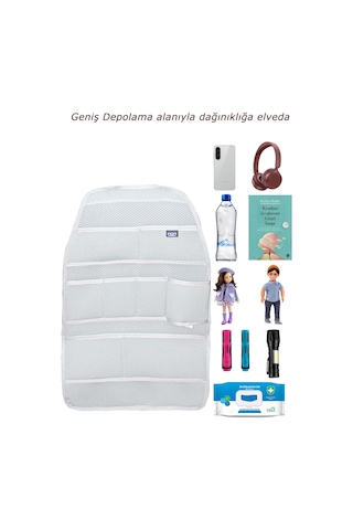 Bod Koltuk Arkası Düzenleyici Araç Içi Organizer 2 Li Set