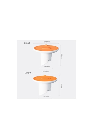 Tongxida Kanalizasyon Deodorantlı Yer Sifonu Kapağı, Manyetik, Pratik Çözüm Turuncu