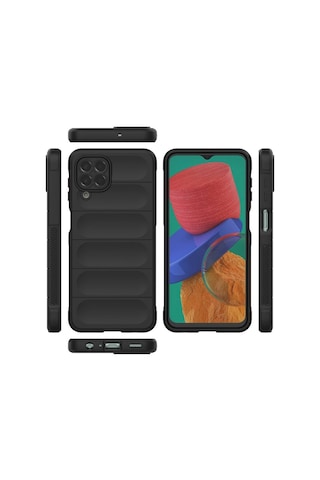 Samsung Uyumlu Galaxy M33 Kılıf Optimum Silikon Siyah