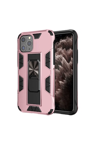 Apple Uyumlu iPhone 11 Pro Kılıf Zore Volve Kapak Rose Gold