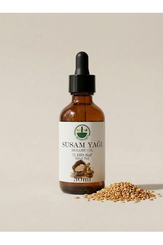 Soğuk Sıkım Susam Yağı Sesame Oil Sesamum İndicum Saf Doğal 50 Ml 50 ML