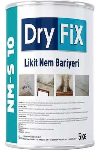 DryFix Nm-S10 Rutubet Nem Küf Engelleyici Boya 1 Kg Beyaz