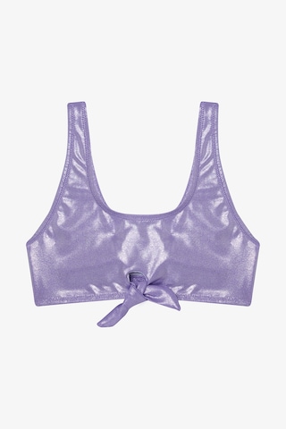 Penti Lila Kız Çocuk Shiny Halter Yaka Bikini Takımı