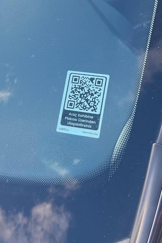 Vebu Araç Qr Kod Cam Etiketi, Dijital Numaratör, Plaka Üzerinden Ulaşılabilir Ol