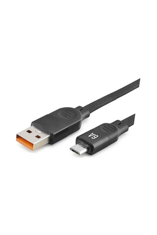 Micro Usb Şarj Ve Data Kablosu 6a 1 M Örgülü Siyah Nd1181 Evimdeyokyok