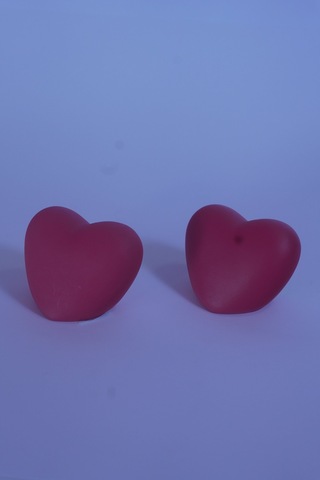 Küçük Kalp Gece Lambası 2 Adet Kırmızı