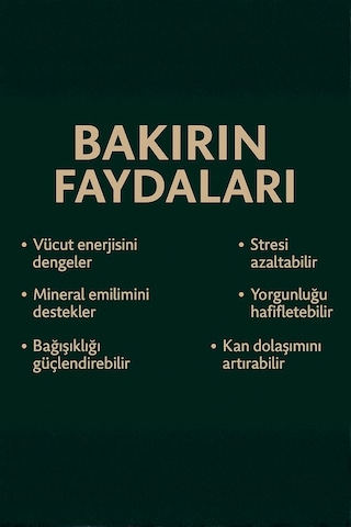Kadın Bakır Yüzük Doğal Lapis Lazuli Taşlı El İşçiliği Otantik Model Saf Bakır Yüzük