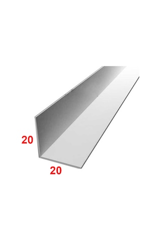 Alüminyum Köşebent L Profil Köşe Profili 20x20 mm