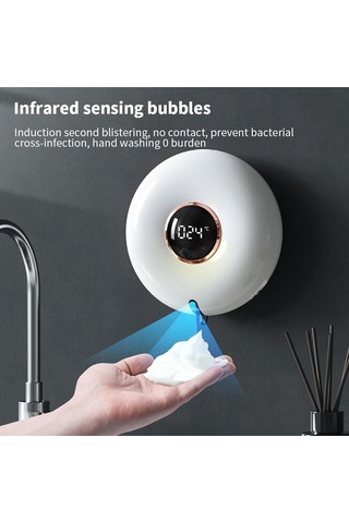 Tik Sabunluk, 280ml Şarj Edilebilir Pompa Sabunluklar El Şeffaf