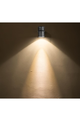 Ayrex Ucuz Geldi Tekli Çağlayan Aplik Ip54 Dış Mekan Zita Bahçe Aydınlatma Duvar Apliği + Gu10 Led Ampul Gün I Diğer