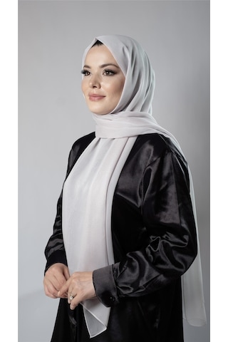 Hürrem Bone Açık Vizon Düz Klasik Şal Şifon Kumaş Janjan Abiye 202108 56 Açık Vizon