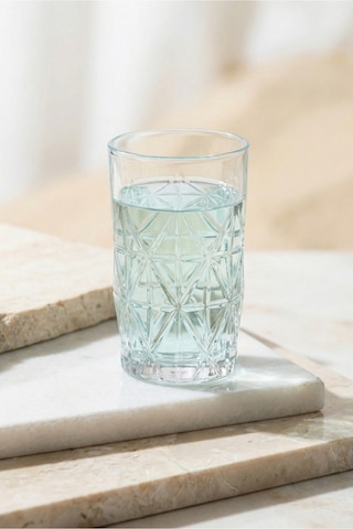 Lav Keops Cam Kahve Yanı Su Bardağı 6 Kişilik 110 ml (Likör/Şerbet Bardağı )