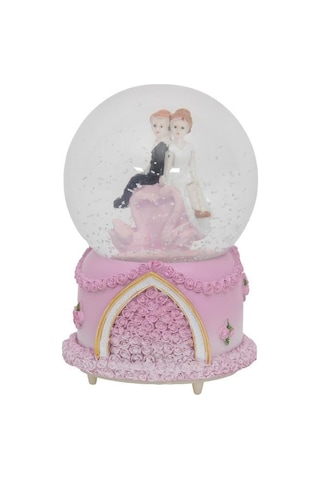 Nostaljik Kar Küresi Orta Boy Renk Değiştiren Led Lambalı Kar Küresi-12