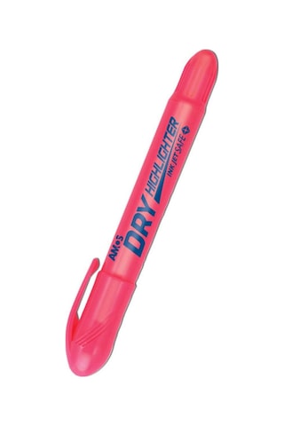 Hldpink Dry Highlighter Jel Fosforlu Kalem, Pembe Çok Renkli
