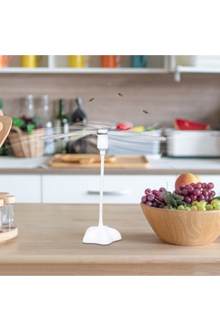 Taşınabilir Sinek Kovucu Fan Kimyasalsız Haşere Kontrolü Beyaz,