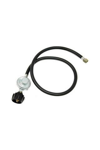 Pazly Propan Tankı Uzatma Hortumu Ve Regülatörü - Gazlı Barbekü Izgara Isıtıcı Lp Siyah