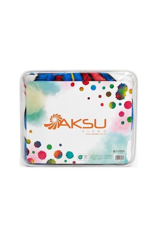 Aksu -moto Racing Mavi- Tek Kişilik Çocuk Battaniye 155x215