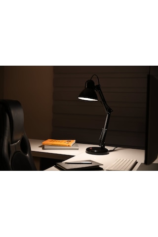 Okmino Akrobat Masa Lambası Siyah 320-6 Beyaz