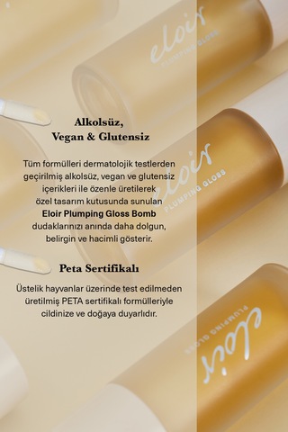 Lip Plumping Gloss Bomb Bare Dudak Parlatıcısı Nemlendirici Dolgunlaştırıcı Bomb Bare