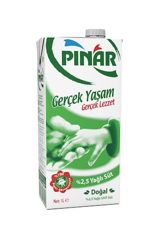 Pınar %2,5 Yağlı Süt 1 Lt X 6 Adet