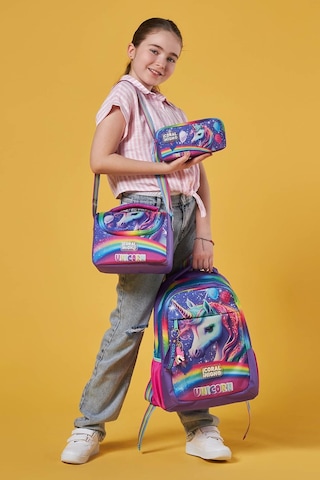Coral High Kids Mor Simli Unicorn Desenli 3 Lü Okul Çanta Seti Set0123663