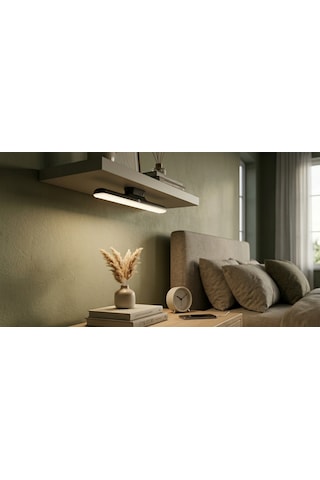 Cata Ct 5249 Siyah Kasa 3w Şarjlı Led Aplik Dokunmatik 3 Renk Modu