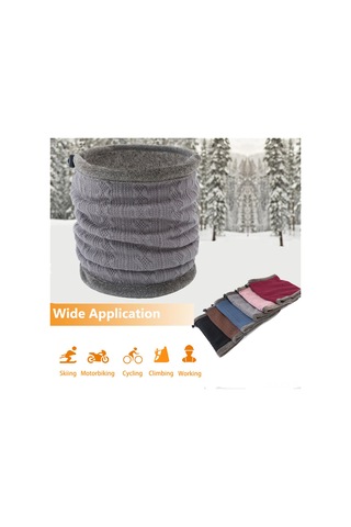 Geeroyoo Kışın Sıcak Tutan, Rüzgar Ve Toza Karşı Koruyan Yumuşak Polar Boyunluk - Gri Gri