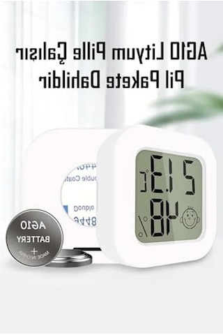 Mini Sıcaklık Ve Nem Ölçer, Lcd Ekranlı