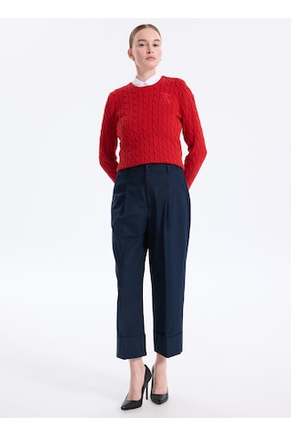 Lauren Ralph Lauren Lacivert Kadın Pamuklu Pantolon 200871814