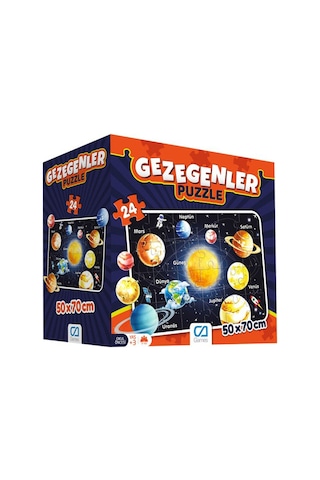 Puzzle 24 Parça Okul Öncesi Gezegenleri Öğreniyorum Seti 50x70 Cm - Mavi Su Dünyası