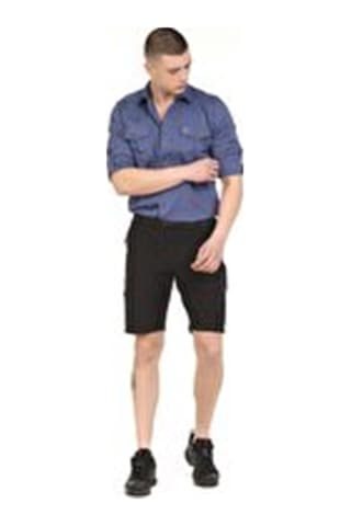 Q&Steinbock Truva Erkek Şort-24831 Siyah