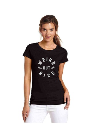 Sense8 Weird But Nice Baskılı Siyah Kadın Tshirt