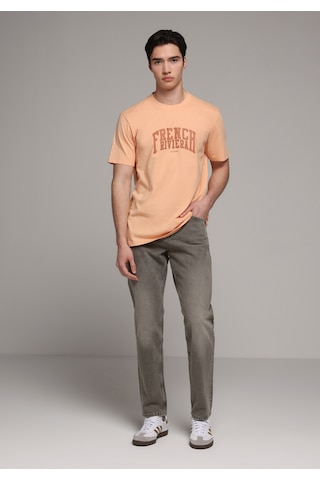 Colin's Colins Regular Fit Yuvarlak Yaka Düz Erkek Turuncu Kısa Kol Tişört Cl1079356 Q1.v2 Psl Somon
