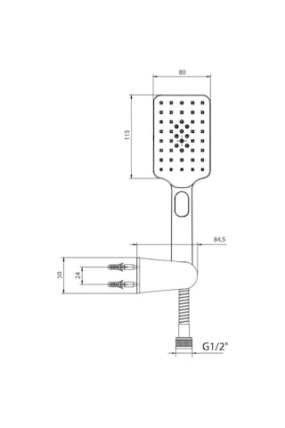 Eca Tiera Plus Mafsallı Duş Seti Banyo Üst Takımı 102117400 Krom
