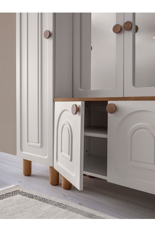 Mango Mdf Portmanto Krem - Meşe