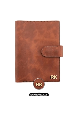 A5 Defter Ve Ajanda Kılıfı - %100 Rainbow Deri - Ko10001 - Tobacco Tobacco