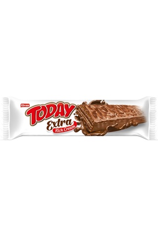 Today Extra Çikolata Kaplamalı Bol Kremalı Fındıklı Gofret 37 GR 24 Adet (1 kutu)