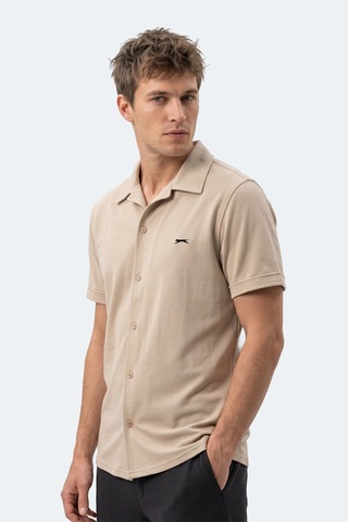 Slazenger Katelın Erkek Bej Gömlek