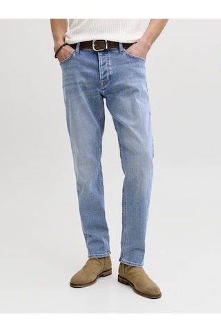 Jack & Jones Jack Jones Extra Konfor Dar Paça Erkek Kot Pantolon 12289824 Mavi