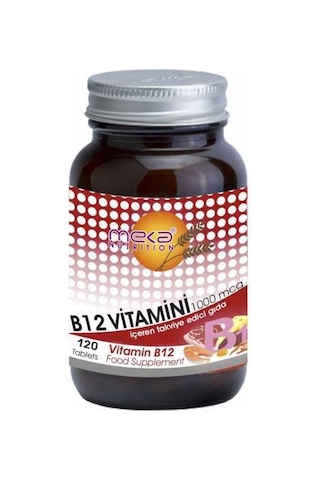 Meka Nutrition Vitamin B12 1000 Mcg 120 Tablet B Vitamini