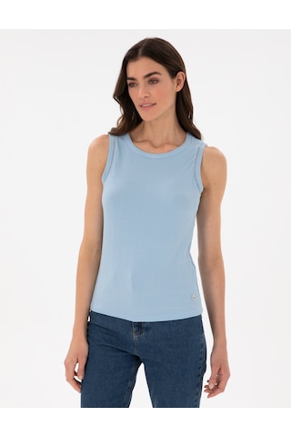 Pierre Cardin Kadın Açık Mavi Bluz Örme 50301485-vr003 Açık Mavi