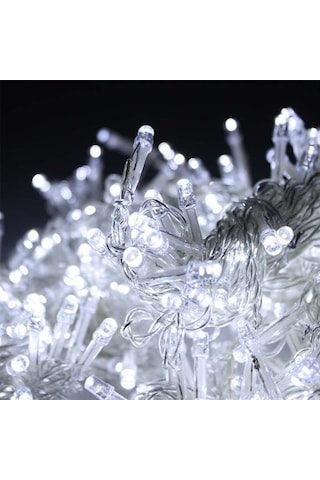 Buffer 100 Ledli 8 Fonksiyonlu 10 Metre Led Aydınlatma Dekor Lambası Beyaz