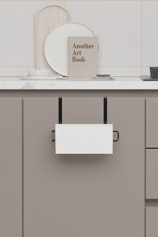 Havluluk Peçetelik Askısı Banyo Mutfak Düzenleyicisi Kağıt Rulo Havlu Askılığı Pratik Siyah Rulo Siyah